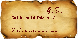 Goldschmid Dániel névjegykártya